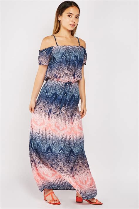 Tie Dyed Printed Maxi Dress Just 7