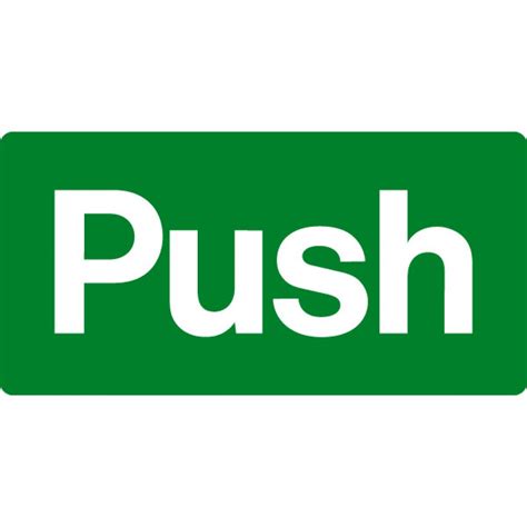 Display Signs - Buy Push Sign