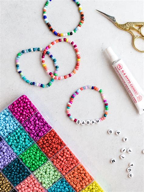 How To Make Stretchy Beaded Bracelets With Elastic Cord Sarah Maker