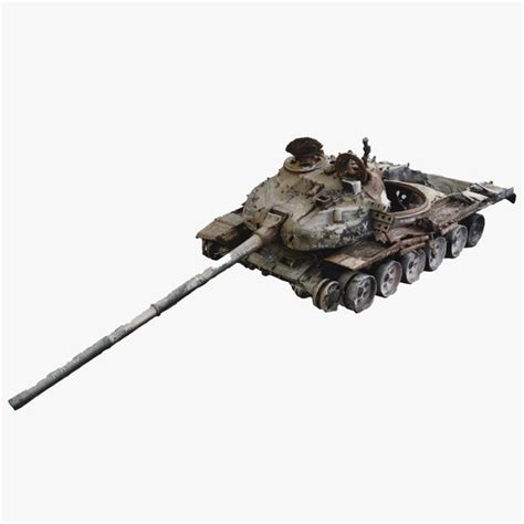 Modelo 3d Tanque T 72 Destruido Turbosquid 2123521