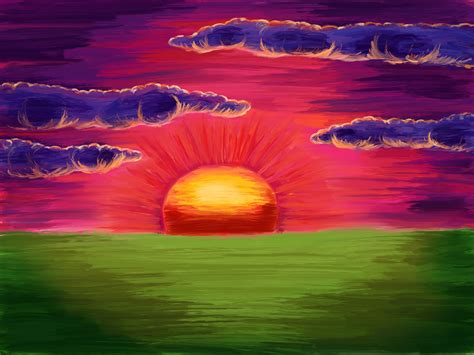 Sunset Drawing How To Draw A Sunset Art Projects For Kids Drawing