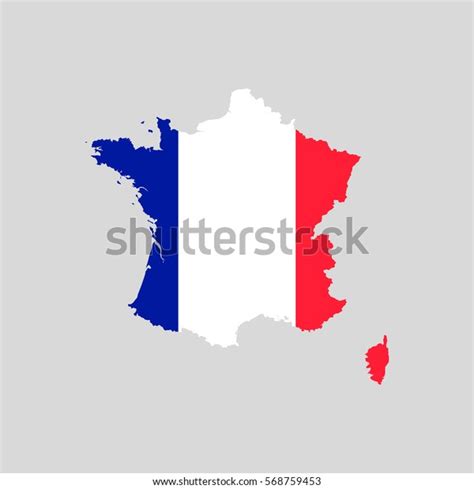 France Map Flag Stock Vector Royalty Free 568759453 Shutterstock