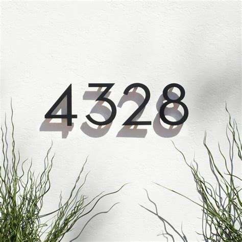Modern fonts are styles that are new to our present time, and differ from the remote past. 51 House Numbers for Fabulously Functional Curb Appeal