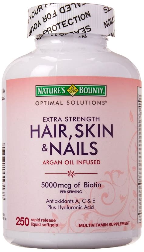 Natures Bounty Extra Strength Hair Skin Nails 250 Soft Gel Special