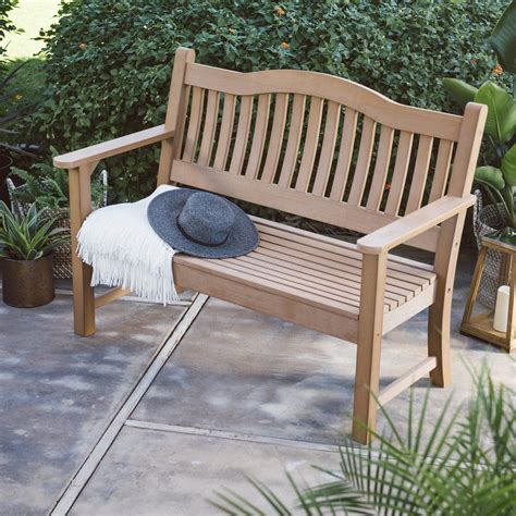 Outdoor Belham Living Rosa All Weather Resin Curved Back Bench