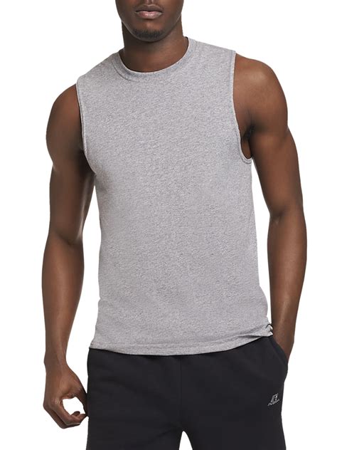 Russell Athletic Mens And Big Mens Cotton Performance Sleeveless