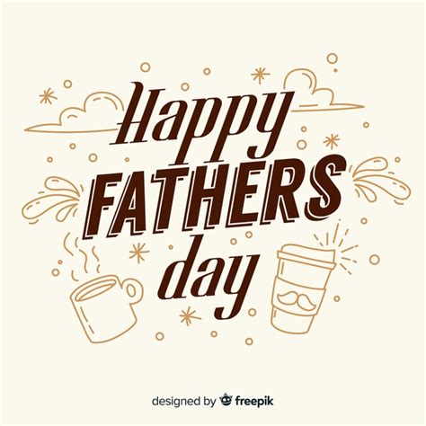This unique day is a celebration of you! Happy father's day background | Free Vector