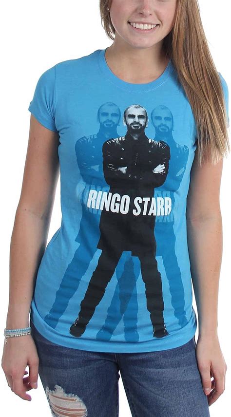 ringo starr womens ringo standing blue t t shirt size x large color blue