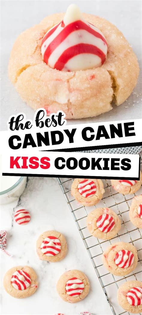 Candy Cane Kiss Cookies Cookies Recipes Christmas Peppermint Cookie Recipe Peppermint Recipes