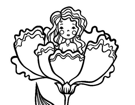 Coloriage De Princesse Poucette Pour Colorier