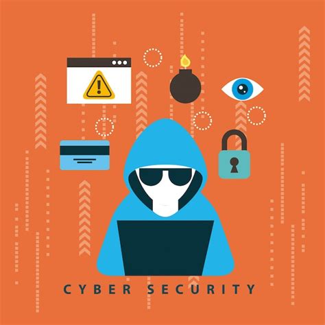 Free Vector Cyber Security Technology Illustration