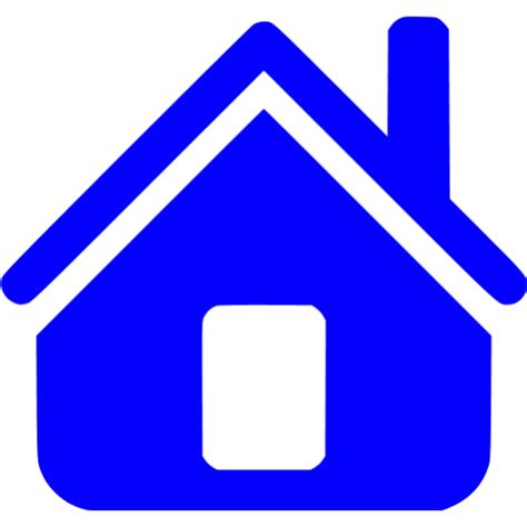 Blue Home Icon Free Blue Home Icons