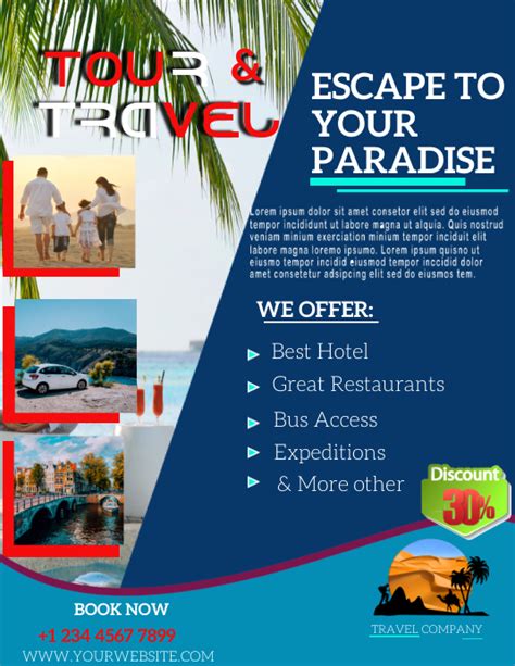 Travel And Tourism Poster Template Postermywall
