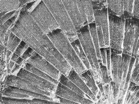 Cracked Glass Macro In Black And White Stock Image Colourbox