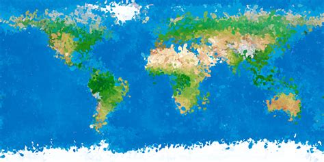 World Map Painting Stock Illustration Download Image Now Map