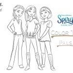 It cannot be denied that this activity can stimulate the imagination of children, as well as children's media to learn colors and shapes. Spirit Riding Free Coloring Pages Lucky and Spirit - Free ...