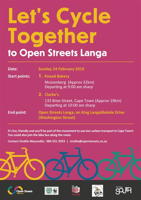 Bike Bus To Open Streets Langa Bicycle South