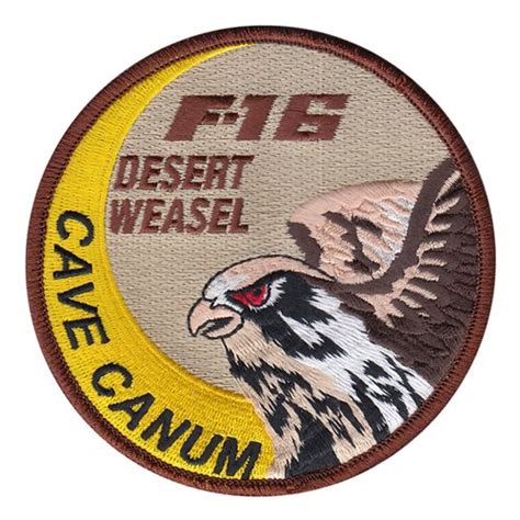 179 Fs F 16 Desert Weasel Patch 179th Fighter Squadron Patches