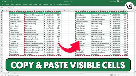 How To Copy And Paste Only Visible Cells In Excel Youtube