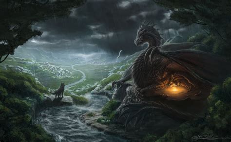 Dragon Fantasy Artwork Art Dragons Wallpaper 6300x3900 649808