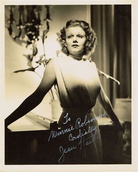 Jean Harlow Autograph Signed Photo Mama Jean