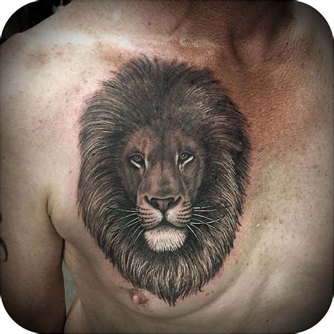 Lion Tattoo On Chest Best Tattoo Ideas Gallery