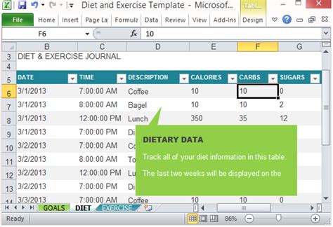 Thermometer tracker goal chart template tracking word online. Diet and Exercise Goal Tracking Template for Excel 2013