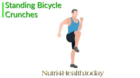 Workout Single Exercise Standing Bicycle Crunches Youtube