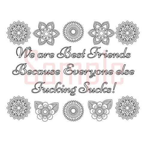 40+ coloring pages of best friends forever for printing and coloring. Pin on Swear coloring