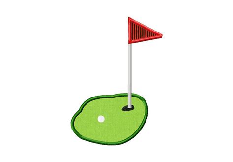 Free Golf Green Machine Embroidery Design Includes Both