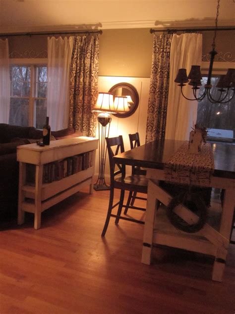 Small, subtle prints like dots or paisley will provide interest and energy without being flashy. Table behind sofa used as bookshelf is clever & cute ...