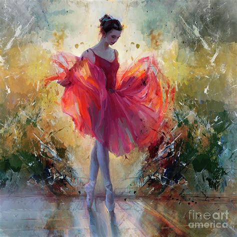 Ballerina Painting Ballerina Dance Girl Kk45a By Gull G Ballerina