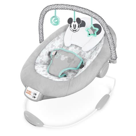 Bright Starts Mickey Mouse Cradling Disney Baby Bouncer In Cloudscapes