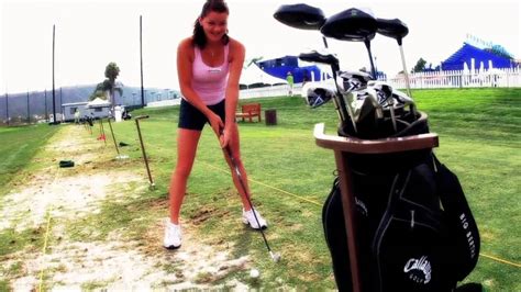 Funny Sports Blooper Agnieszka Radwanska On Golf Course Youtube