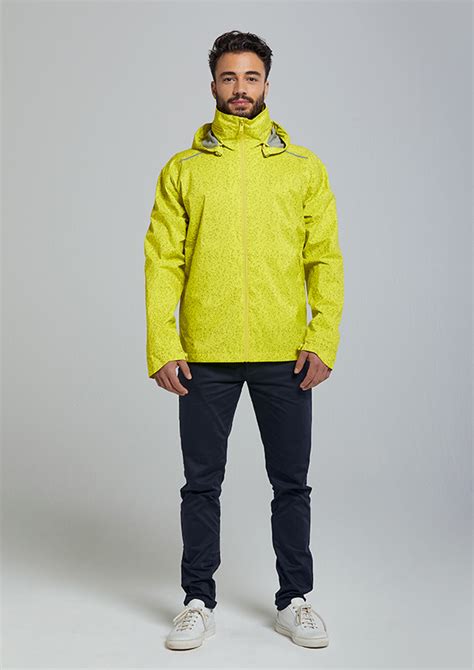 Basil Skane Hivis Bicycle Rain Jacket Men Neon Yellow Basil