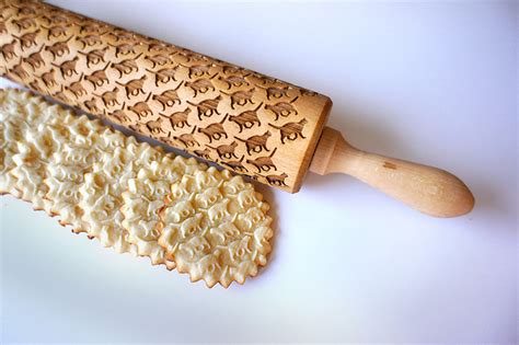 These Custom Laser Engraved Rolling Pins Will Stamp Your Dough With