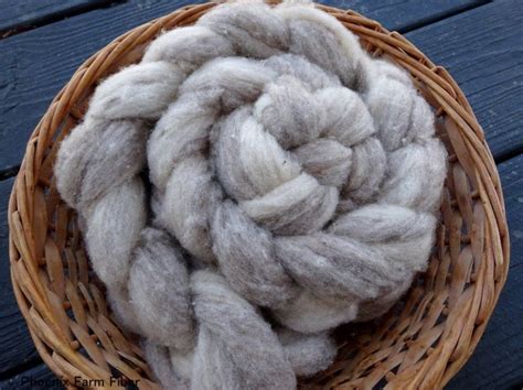 Certified Organic Merino Blend Wool Roving Gray And White 4 Etsy