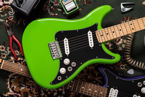 Guitarra Electrica Fender Player Lead Ii Verde Neon Ortizo Instrumentos Musicales