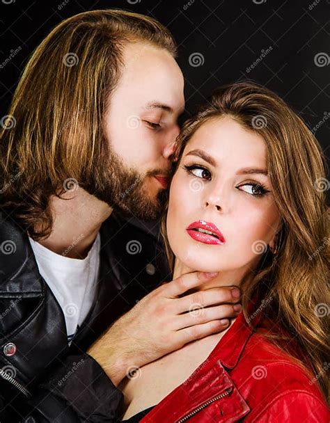 Portrait Of Beautiful Couple Closeup Relationships Love Passion