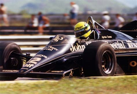 Lotus 97t Renault V6 Turbo F1 Race Car Driven By Ayrton Senna In 1985