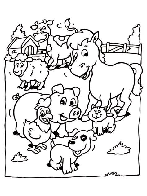 Kinderen zijn over het algemeen dol op dieren en daarom hebben wij de leukste dieren kleurplaten voor kinderen op een rij gezet! Kleurplaat Dieren op de boerderij - Kleurplaten.nl ...