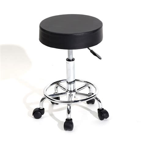 NEW ADJUSTABLE SALON ROLLING STOOL CHAIR BLACK MSR1 – Uncle Wiener's