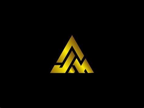 Diseño De Logotipo Ajm Vector Premium