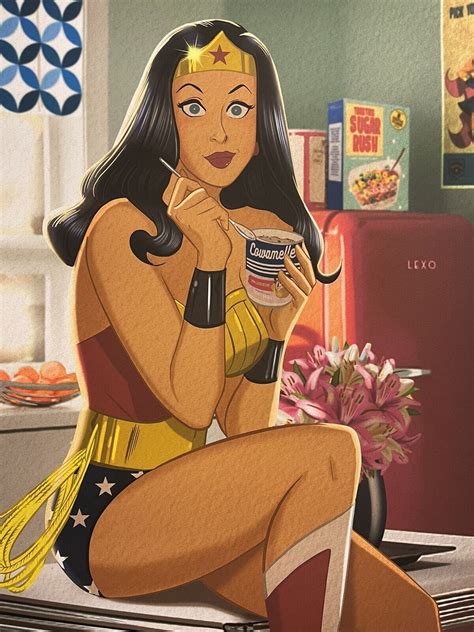 Wonder Woman Justice League Comic Animated Art Print Poster Mondo Des Taylor Ebay