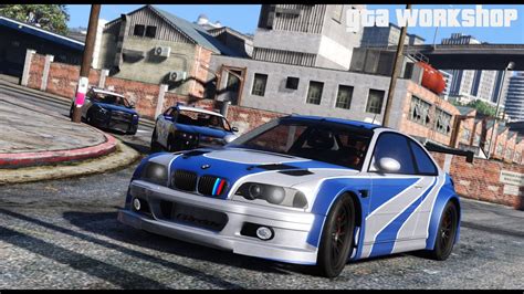 The only reason that the bmw m3 gtr was made was to go along with the le mans rules stating that any vehicle raced must be produced in certain numbers for a. GTA 5 MOD | BMW M3 GTR (E46) NFS - Most Wanted | Police Chase!!! | PC - 60 FPS - YouTube
