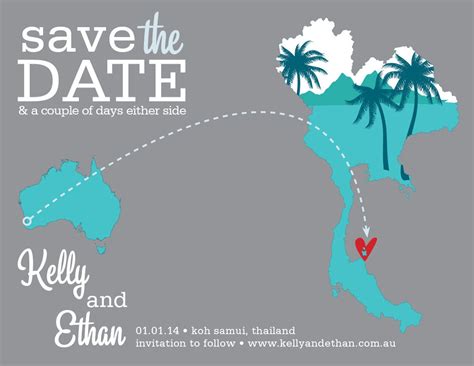 Thailand Save the Date Koh Samui Destination Wedding | Etsy