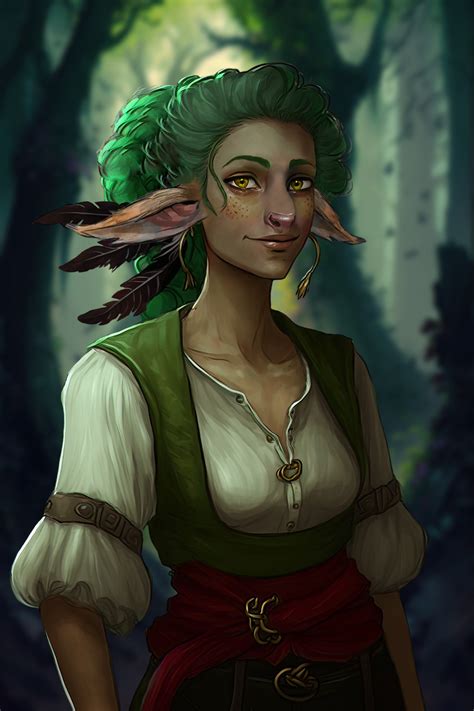 The Firbolg Druid In 2023 Character Portraits Fantasy Character