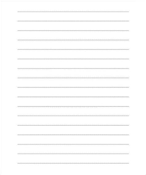 First Grade Lined Paper Template Free Aktin