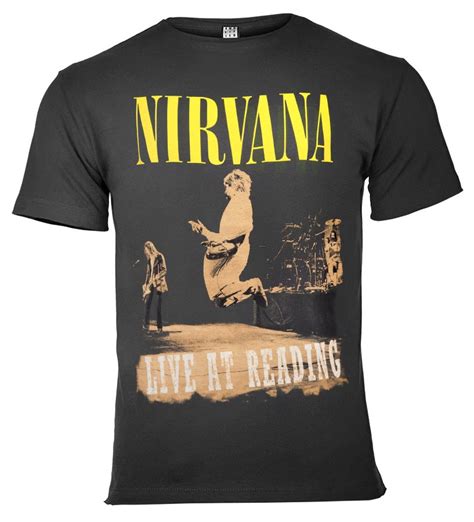 Koszulka Nirvana Live At Reading Ciemnoszara Sklep Rockmetalshoppl