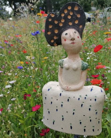 Sculpture Ceramic Garden Figure Ceramic Figure Garden Etsy Unique